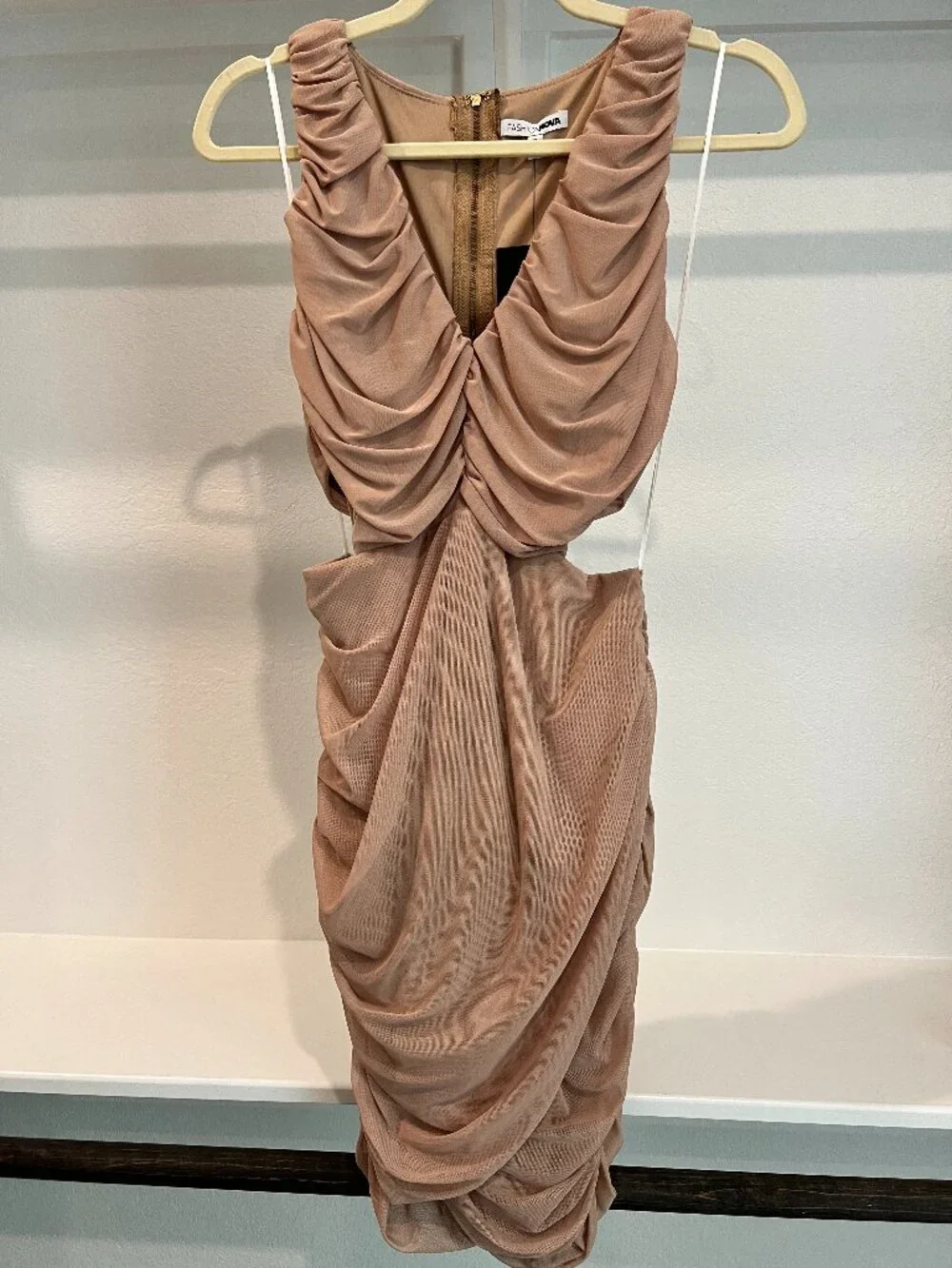 NWT Ruched Mini Dress - Picture 2 of 7